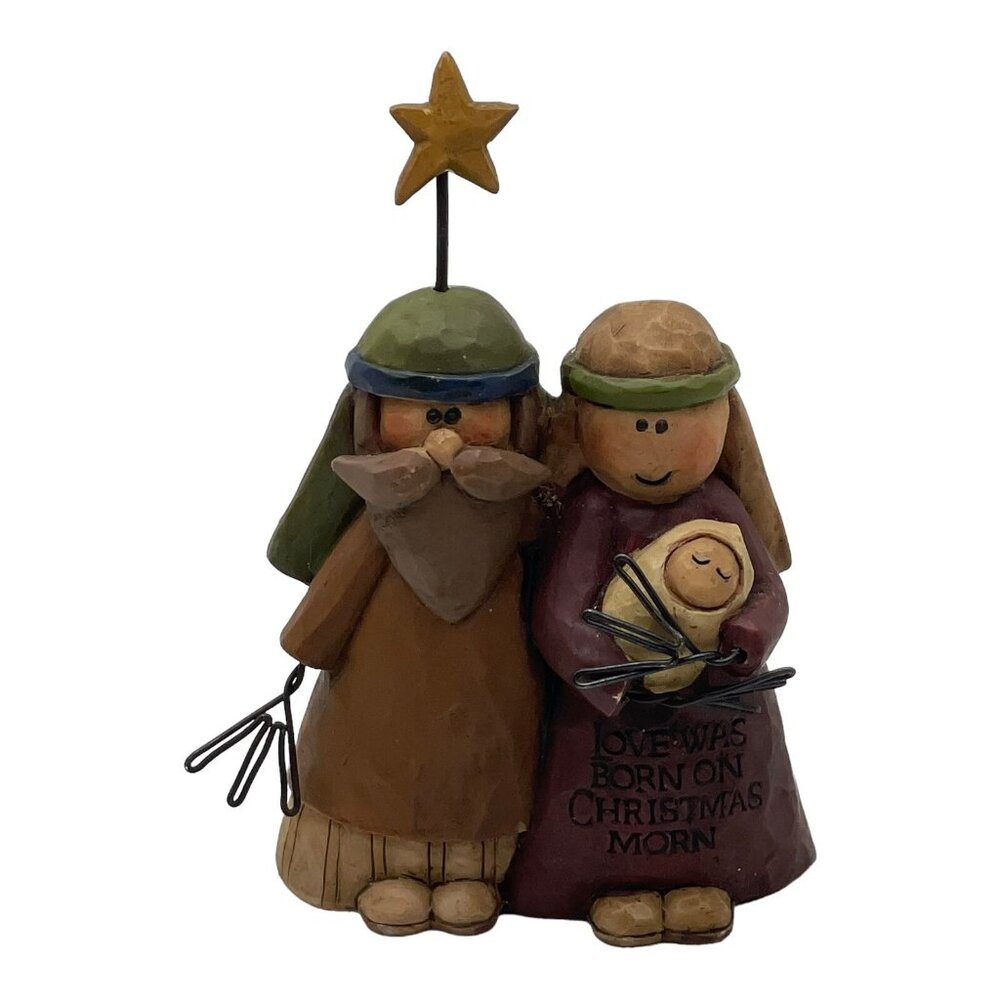B Lloyd Christmas Nativity Figurine Love was Born on Christmas Morn 2006